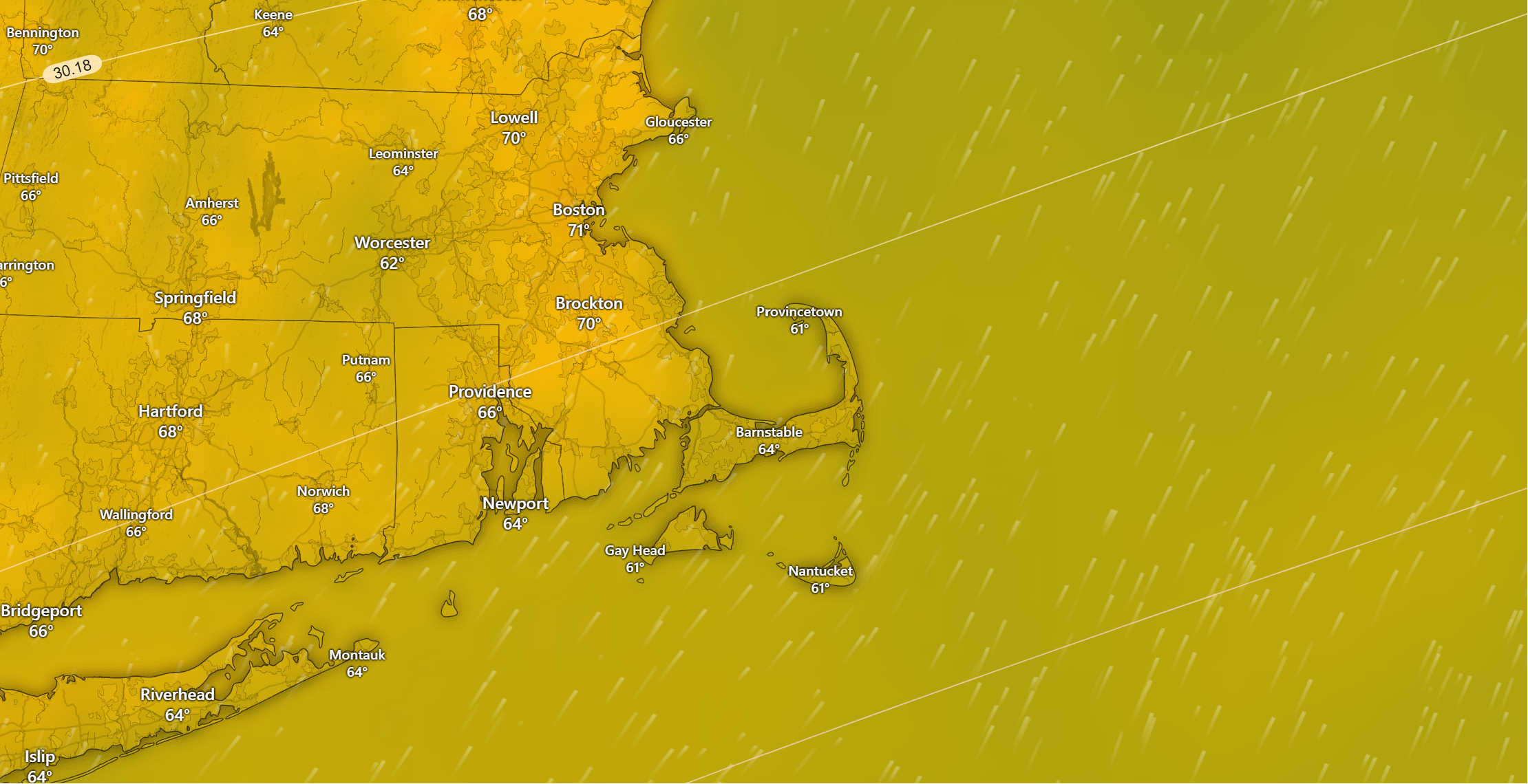 Breezy and Milder Today