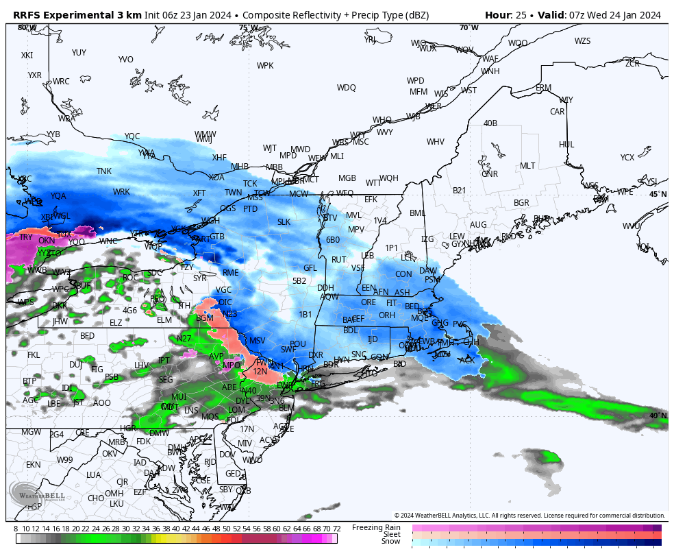 Touch of Light Snow Tonight