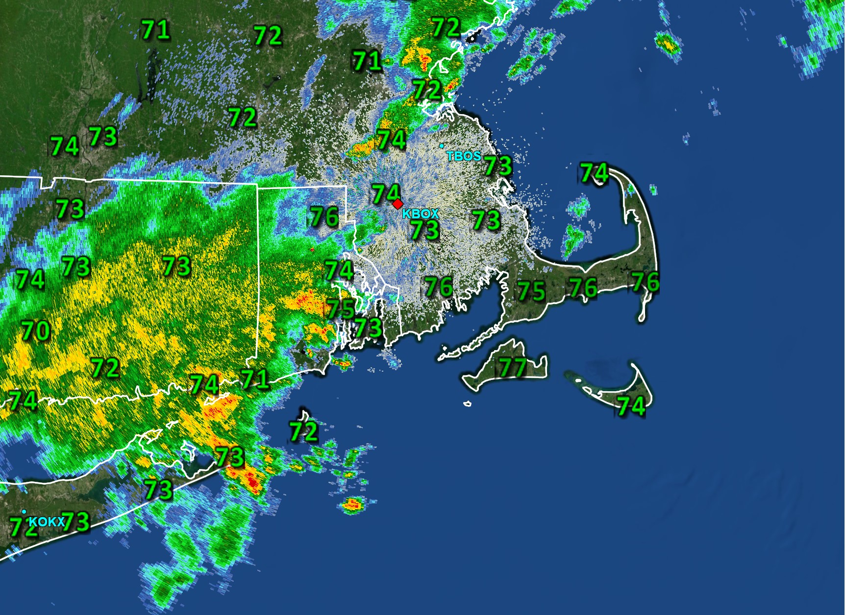 Very Humid…Showers, Downpours, Thunder