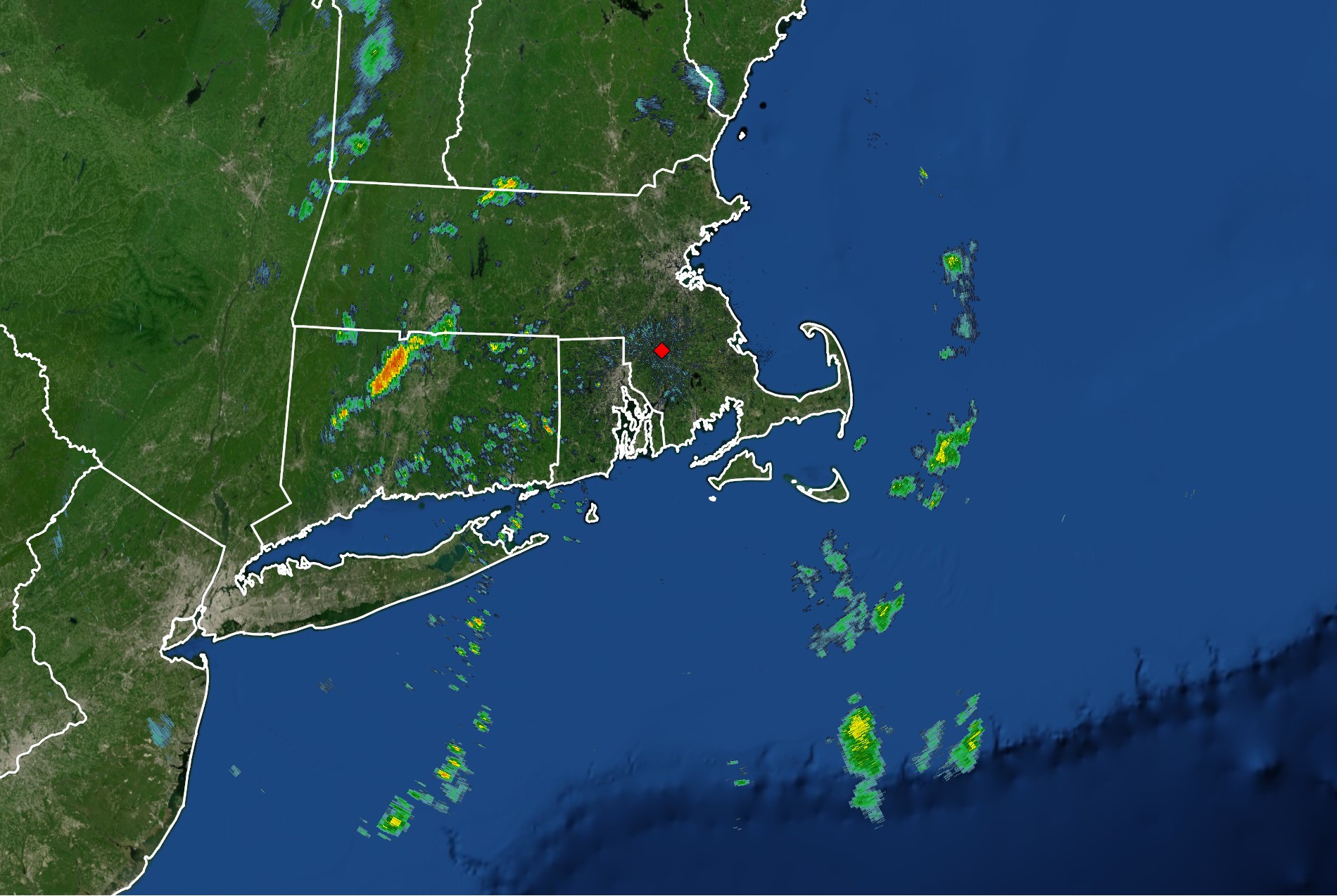 Muggy, Shower / Downpour Possible