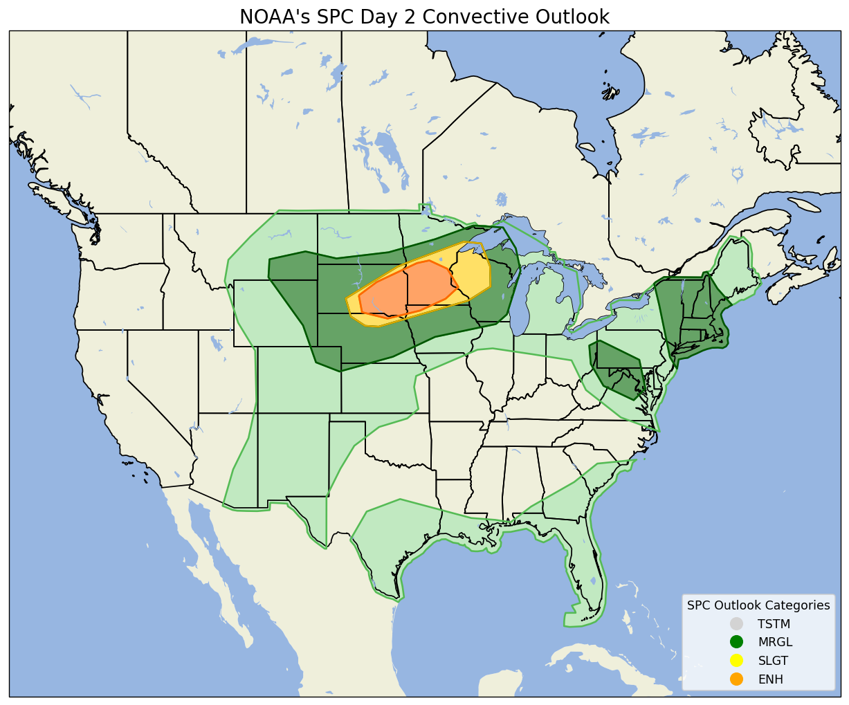 T-Storms Possible Monday Afternoon