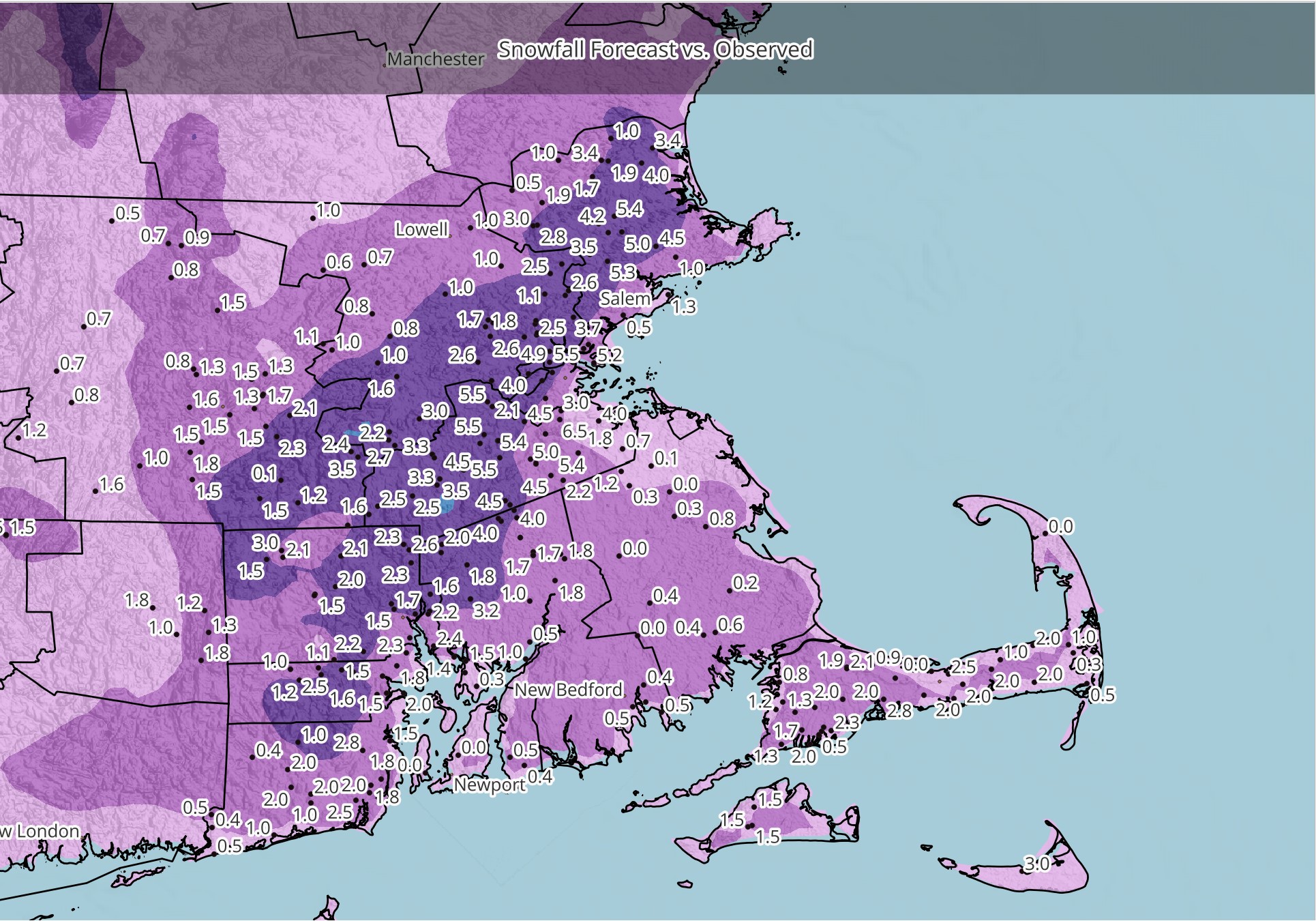 Snowfall Totals