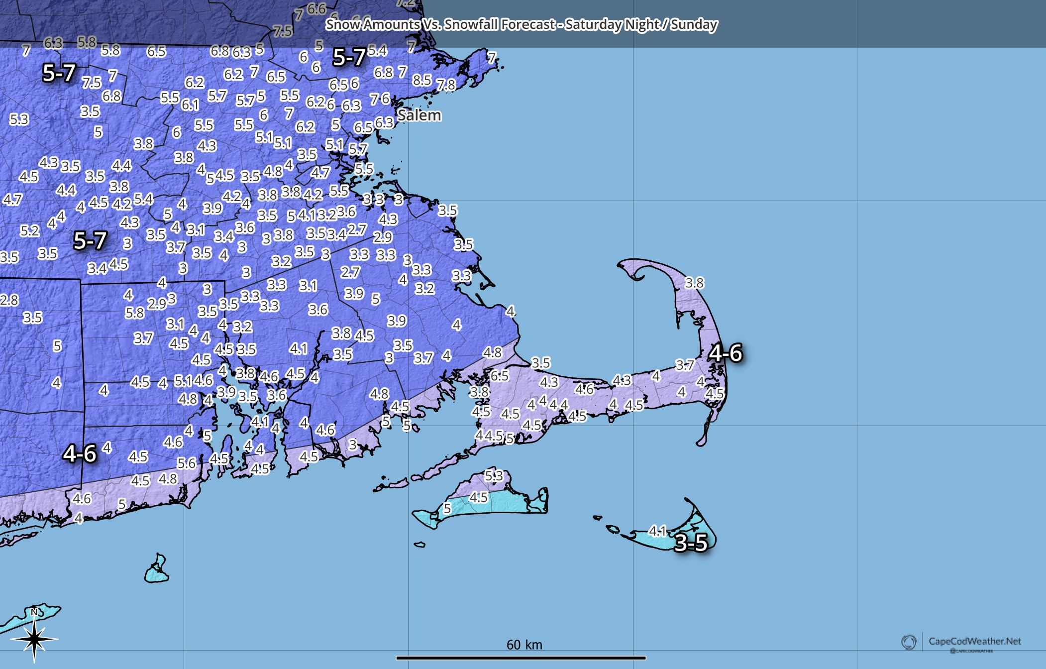 Snowfall Amounts