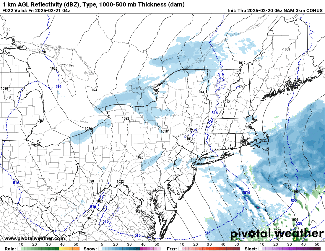 Bit of Light Snow Around Tonight